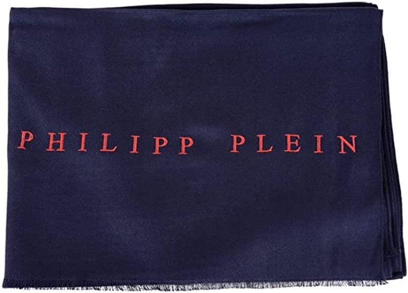 Philippe Plein Schal Halstuch Stola mit gesticktem Logo