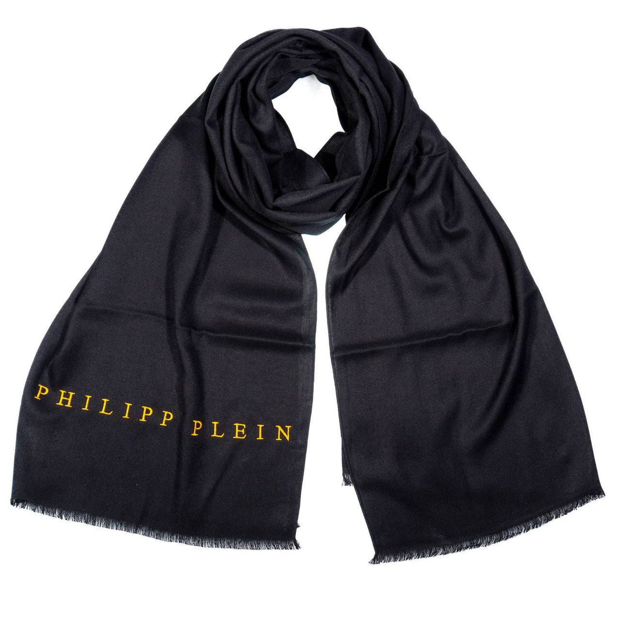 Philippe Plein Schal Halstuch Stola mit gesticktem Logo