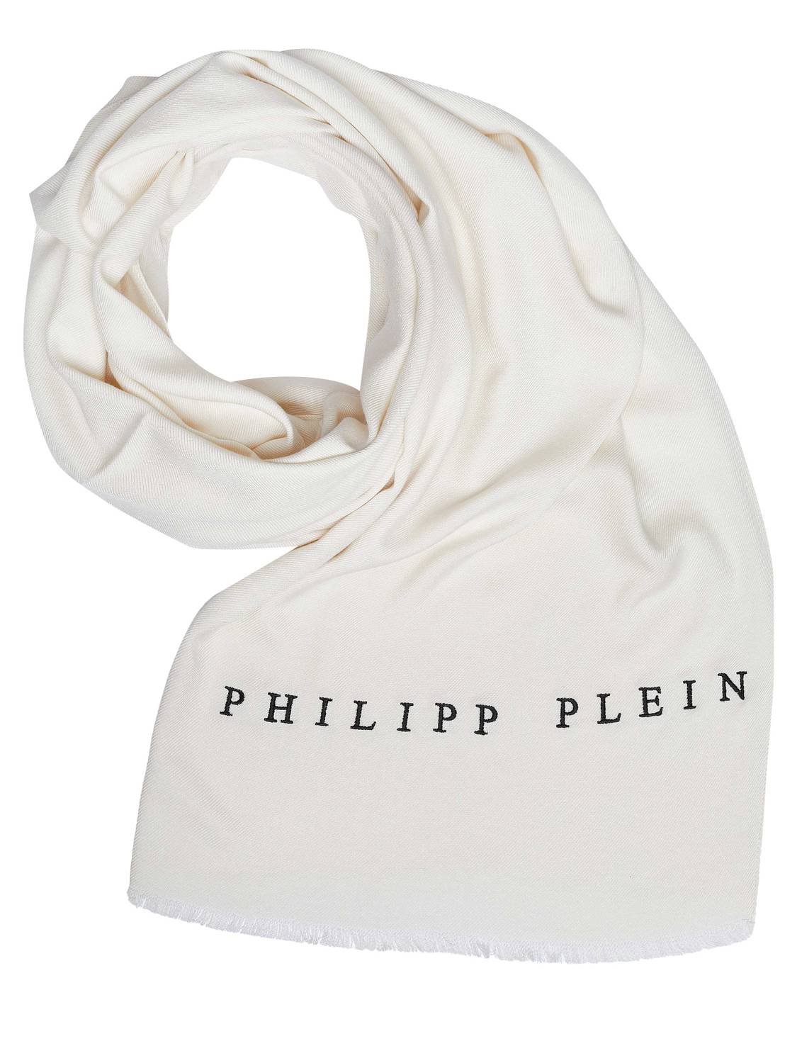 Philippe Plein Schal Halstuch Stola mit gesticktem Logo