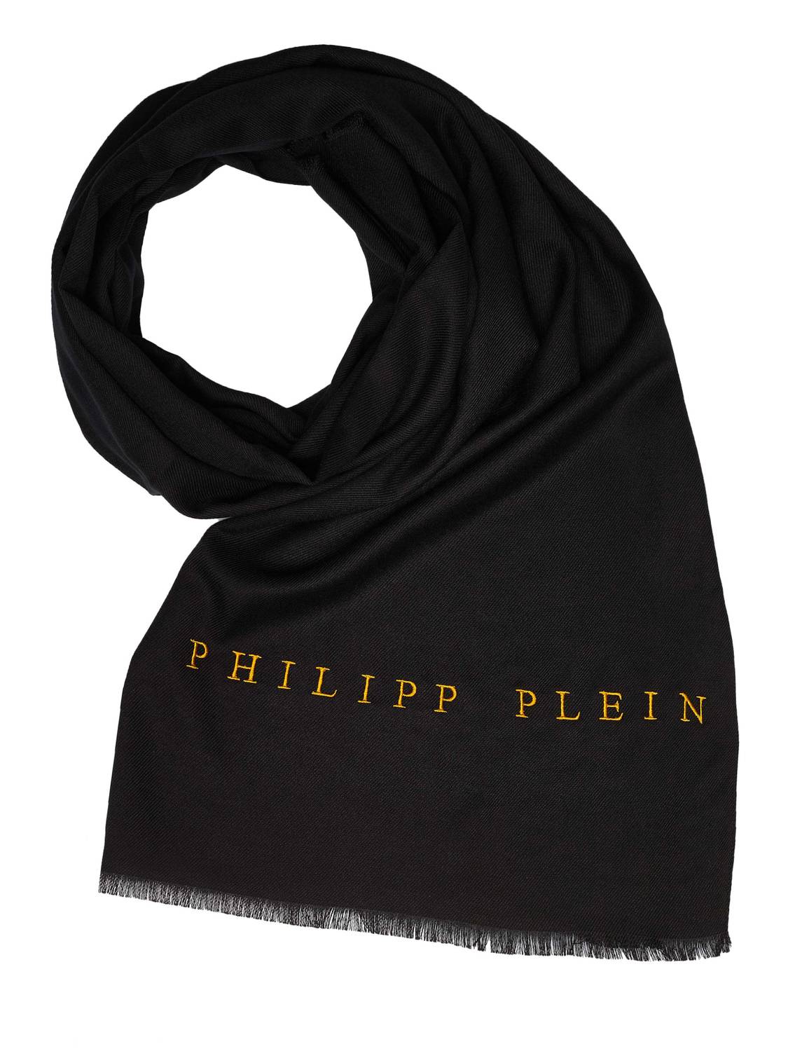 Philippe Plein Schal Halstuch Stola mit gesticktem Logo