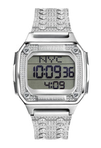 Thumbnail for Philipp Plein Unisex Uhr Hyper $hock Tornado Silver Crystal