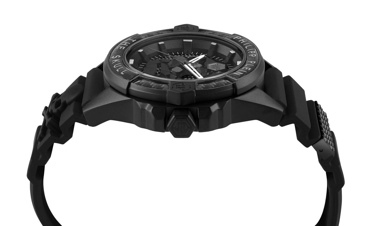 Philipp Plein Herrenuhr The $kull Carbon Fiber