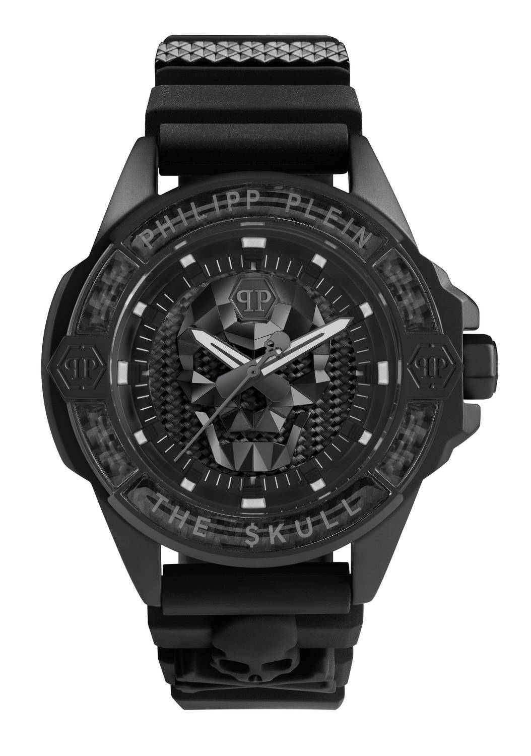 Philipp Plein Herrenuhr The $kull Carbon Fiber