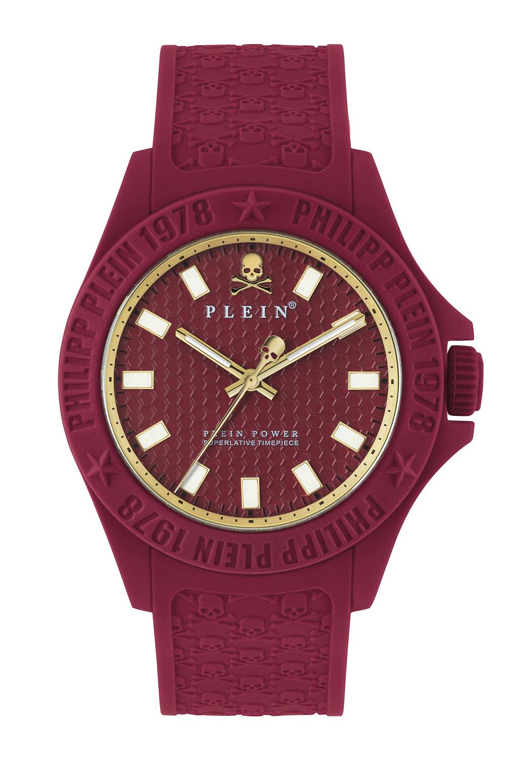 Philipp Plein Unisex Uhr Plein Power Burgundy PWKAA0521