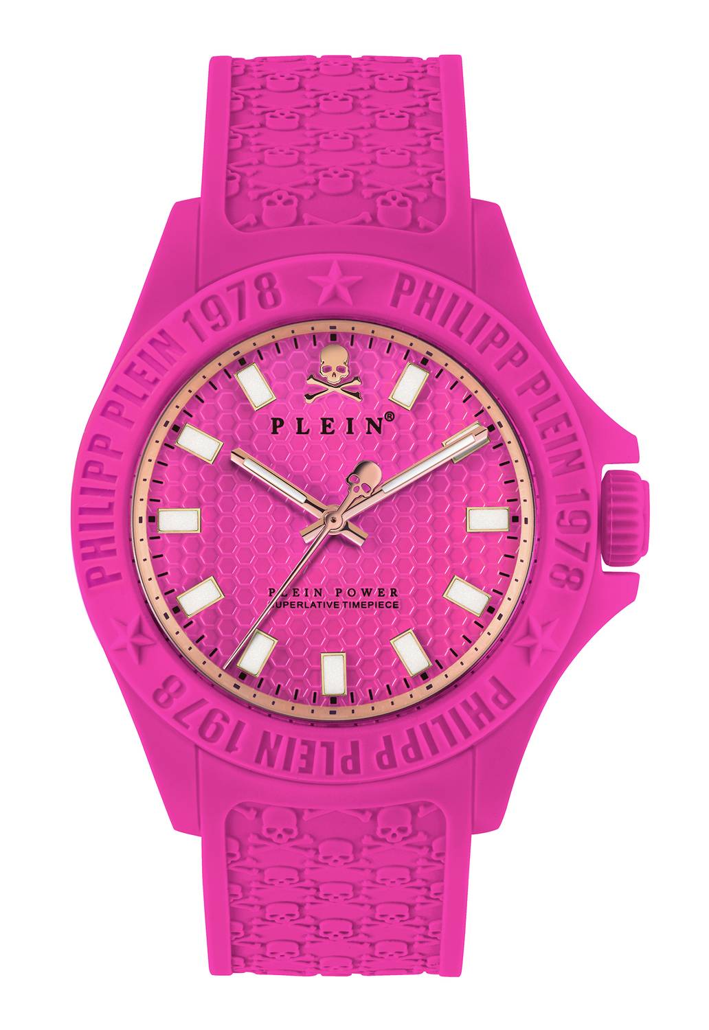 Philipp Plein Unisexuhr Plein Power Neon Fuchsia PWKAA0921