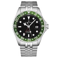 Thumbnail for Revue Thommen Schweizer Armbanduhr Taucheruhr GMT Diver Edelstahl Armband 17572.2234