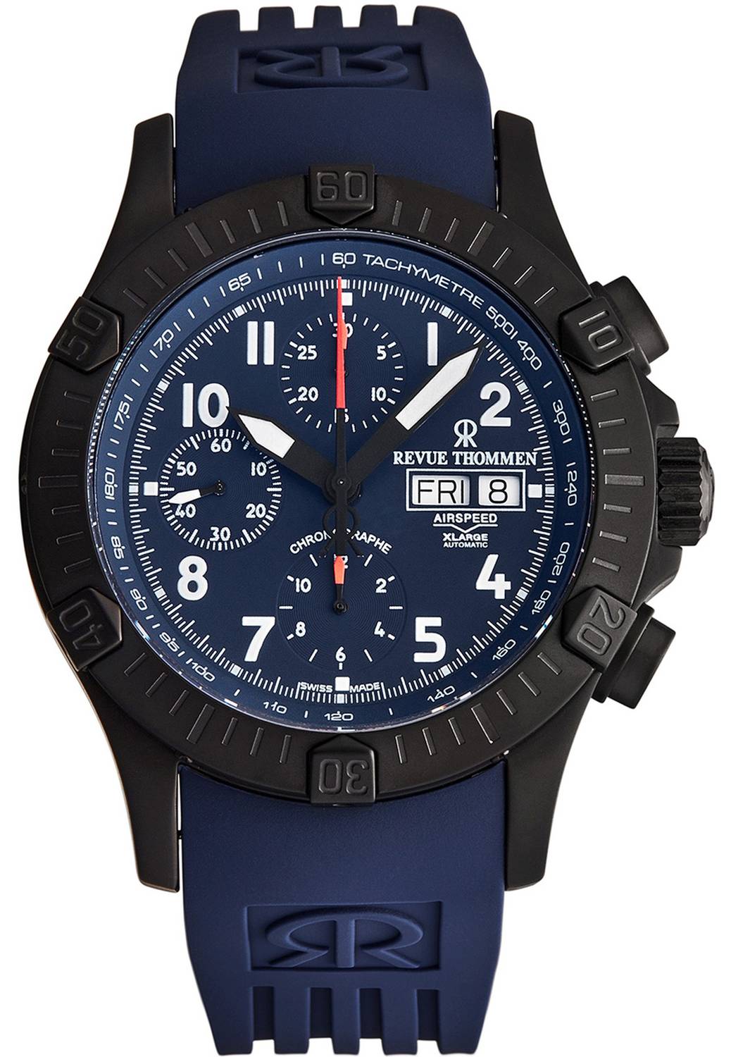 Revue Thommen Automatik Armbanduhr Airspeed Xlarge Pioneer Chrono 16071.6875