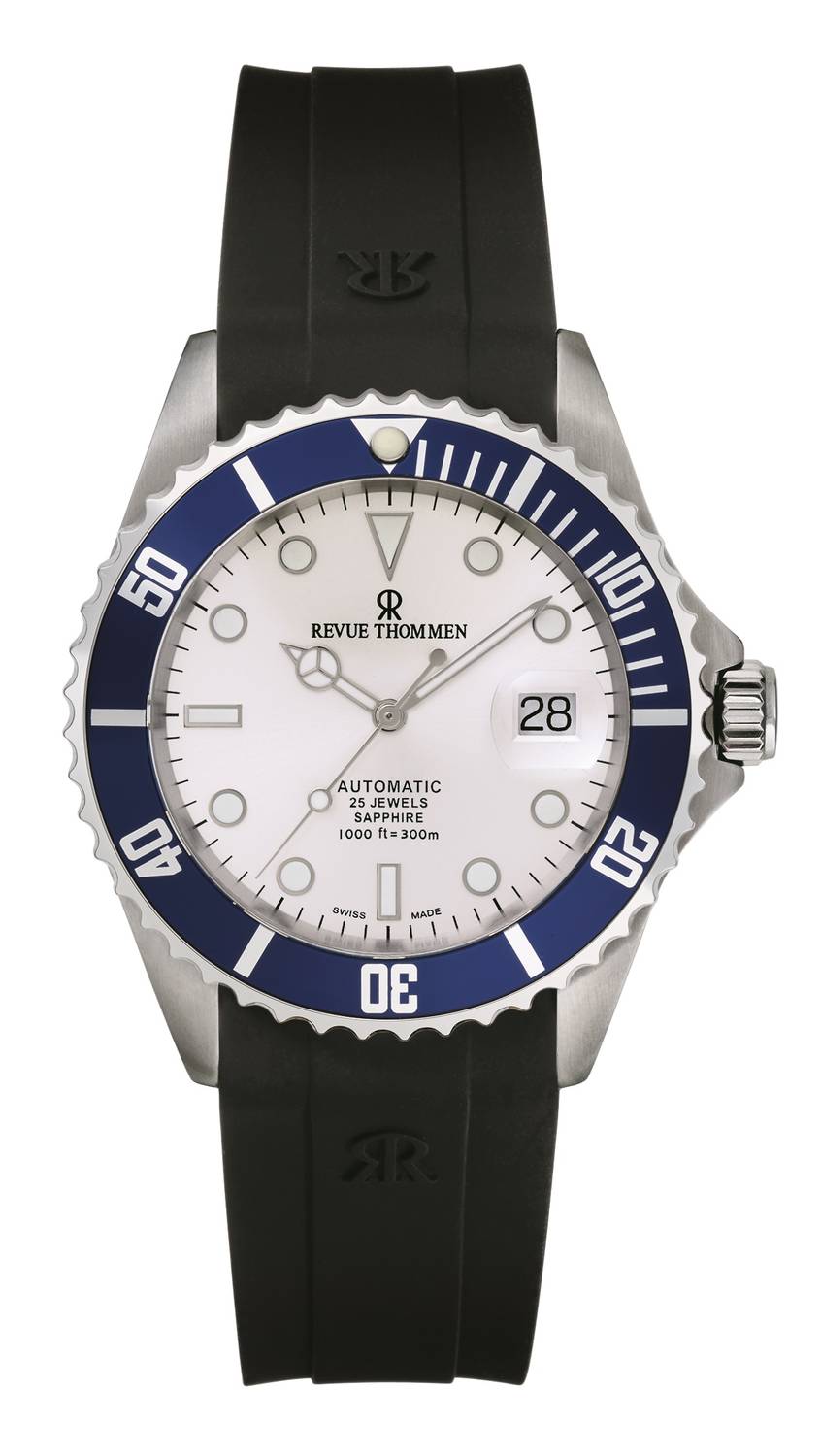 Revue Thommen Herren Armbanduhr Automatic 42 mm Armband Silikon 17571.2825