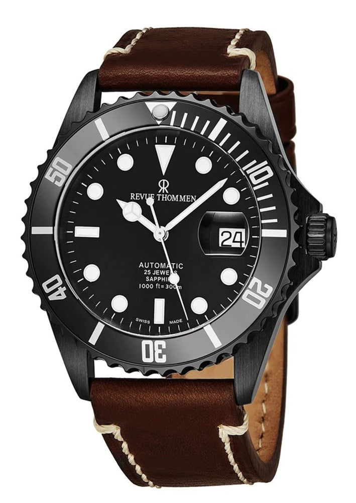 Revue Thommen Herren Armbanduhr Automatik Taucheruhr XL Diver Analog Automatik Edelstahl 17571.2577