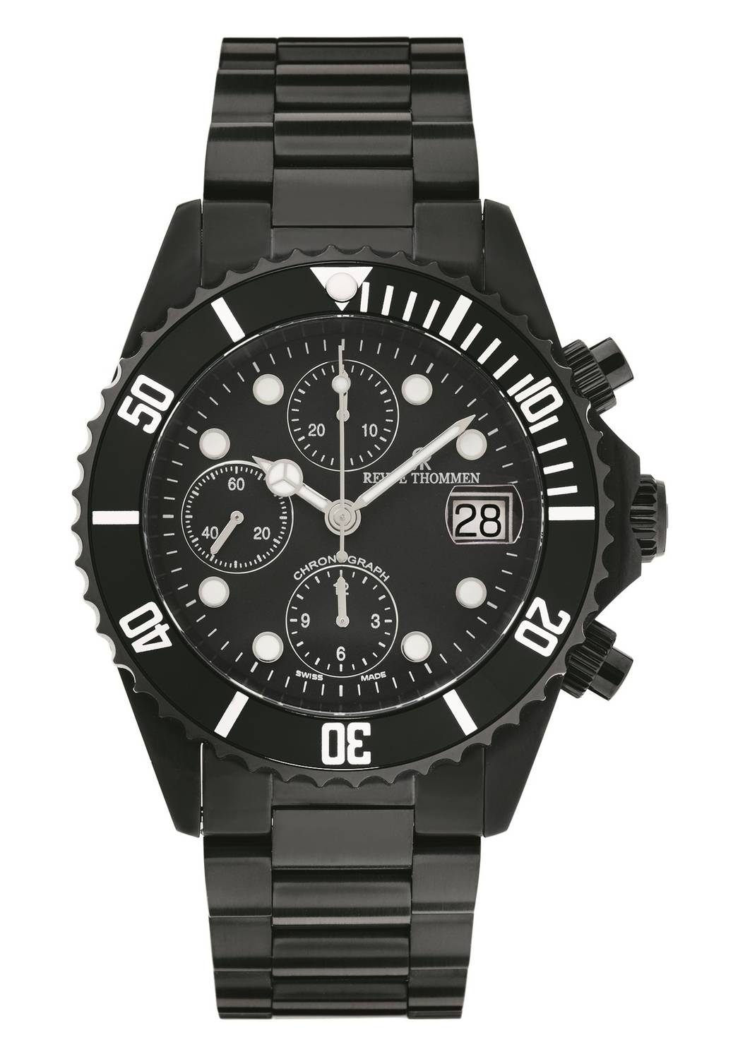 Revue Thommen Herren Armbanduhr Automatik Taucheruhr XL Diver Chronograph