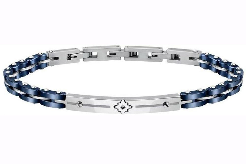 SECTOR Herren Armband CERAMIC BR. BLU CERAMIC & WIND ROSE 22CM