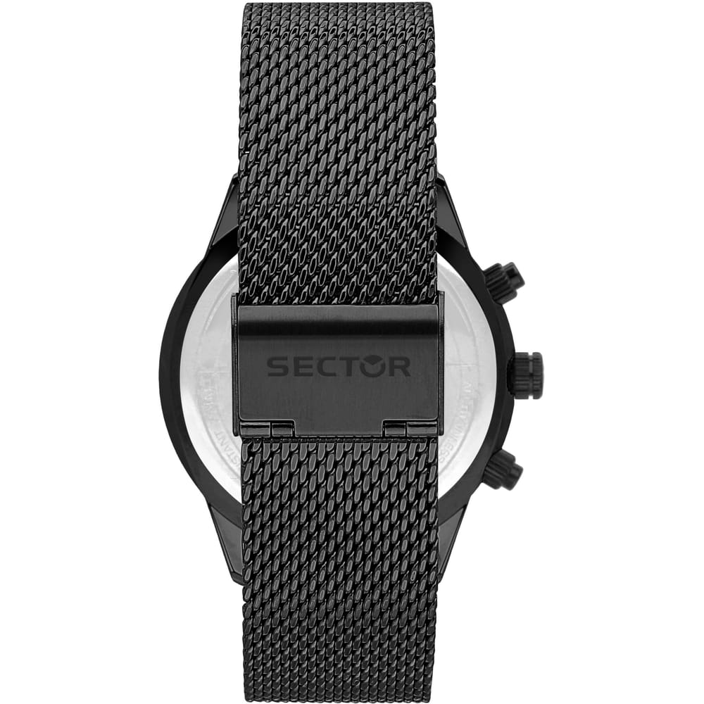 SECTOR Herren Armbanduhr 670 45MM MULT BLUE DIAL MESH BR BLACK R3253540008