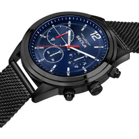 Thumbnail for SECTOR Herren Armbanduhr 670 45MM MULT BLUE DIAL MESH BR BLACK R3253540008