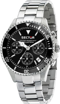 Thumbnail for SECTOR Herren Armbanduhr Chronograph 230 43MM CHR BLACK DIAL BR SS