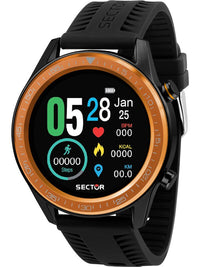 Thumbnail for SECTOR Herren Armbanduhr S-02 SMART 46MM DIGITAL ORANGE BEZ BLK S