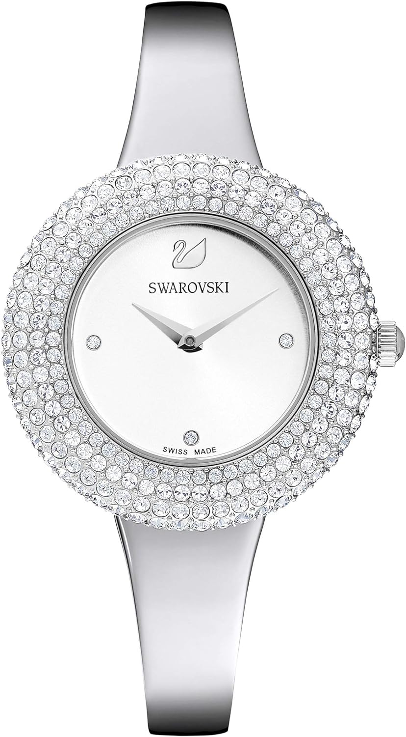 SWAROVSKI Damenuhr Crystal Rose Analog Quarz mit Edelstahl-Armband STS/WHT/STS 5483853