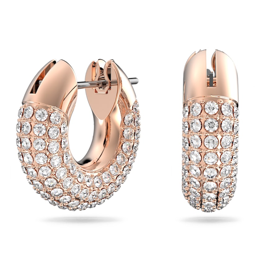 Swarovski  Swarovski Damen Ohrschmuck Dextera Kreolen Klein, Weiß, Roségold-Legierungsschicht "DEXTERA:OHRSTECKER" 5636531