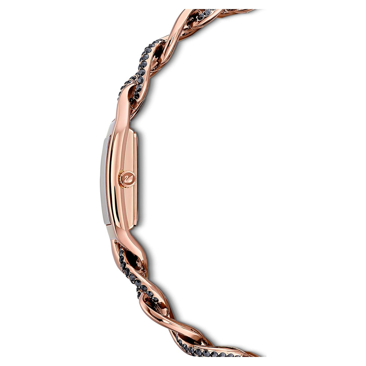 Swarovski Armbanduhr Cocktail Metallarmband Schwarz Rosegold Legierungsschicht 5519324