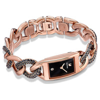 Thumbnail for Swarovski Armbanduhr Cocktail Metallarmband Schwarz Rosegold Legierungsschicht 5519324