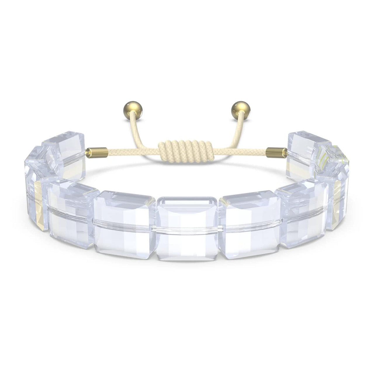 Swarovski Damen Armband Letra Mond, Weiß, Goldfarbe 5615863