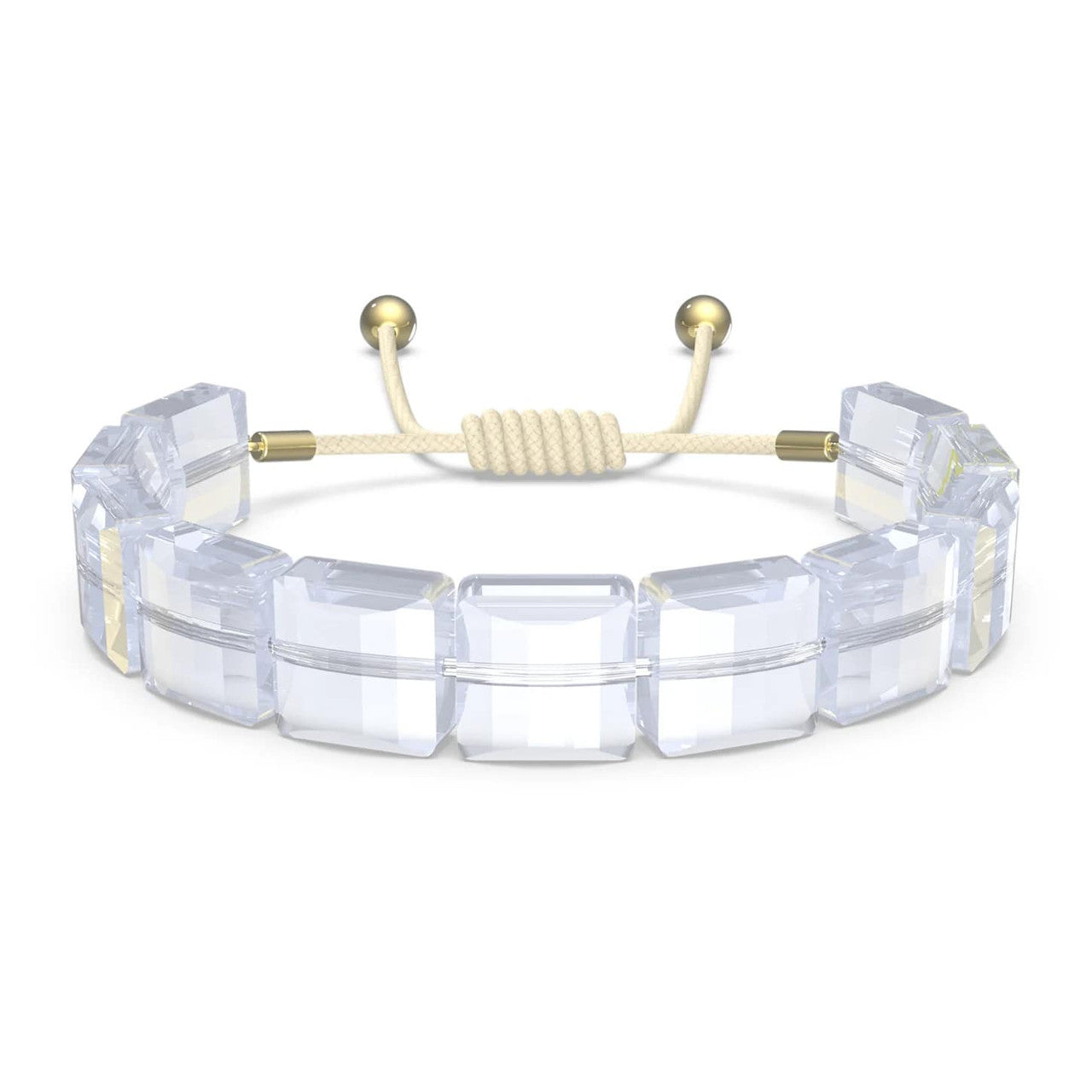 Swarovski Damen Armband Letra Stern, Weiß, Goldfarbe 5615862