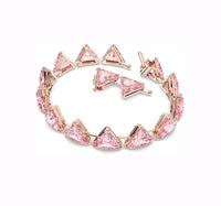 Thumbnail for Swarovski Damen Armband Ortyx Trilliant-Schliff, Rosa, Roségold-Legierungsschicht 5614934