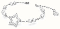 Thumbnail for Swarovski Damen Armband Stella Kristallperlen, Kristalle Stern Weiß Silberfarbe M 5645385