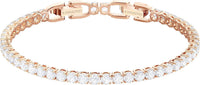 Thumbnail for Swarovski Damen Armband Tennis Deluxe, Rundschliff, Weiß, Roségoldfarbe 5492235