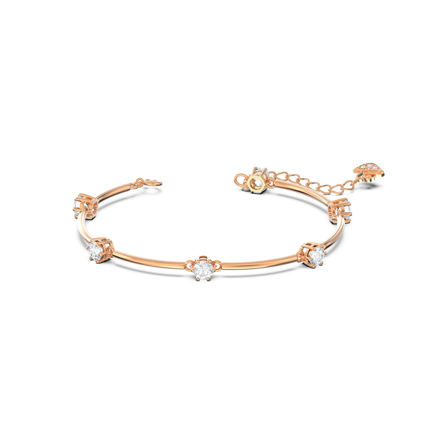 Swarovski Damen Armreif Constella Weiß, Roségoldfarbe 5609711