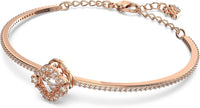 Thumbnail for Swarovski Damen Armreif Sparkling Dance Glücksklee, Weiß, Roségoldfarbe 5642925