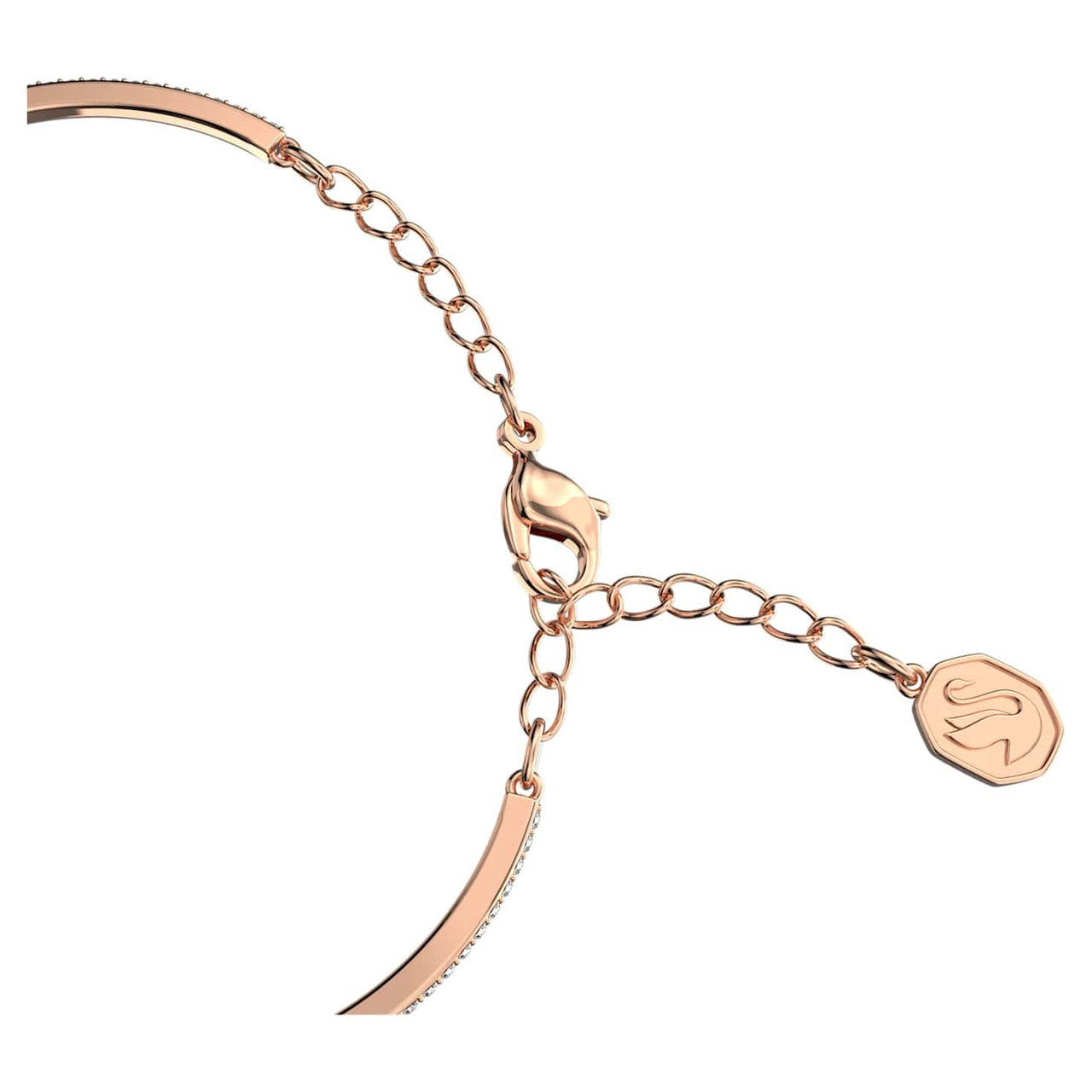 Swarovski Damen Armreif Sparkling Dance Rundschliff, Violett, Roségoldfarbe  5620554