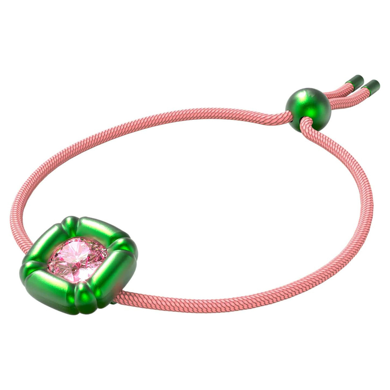 Swarovski Damen Dulcis Armband Kissenschliff, Grün-Pink  5613643