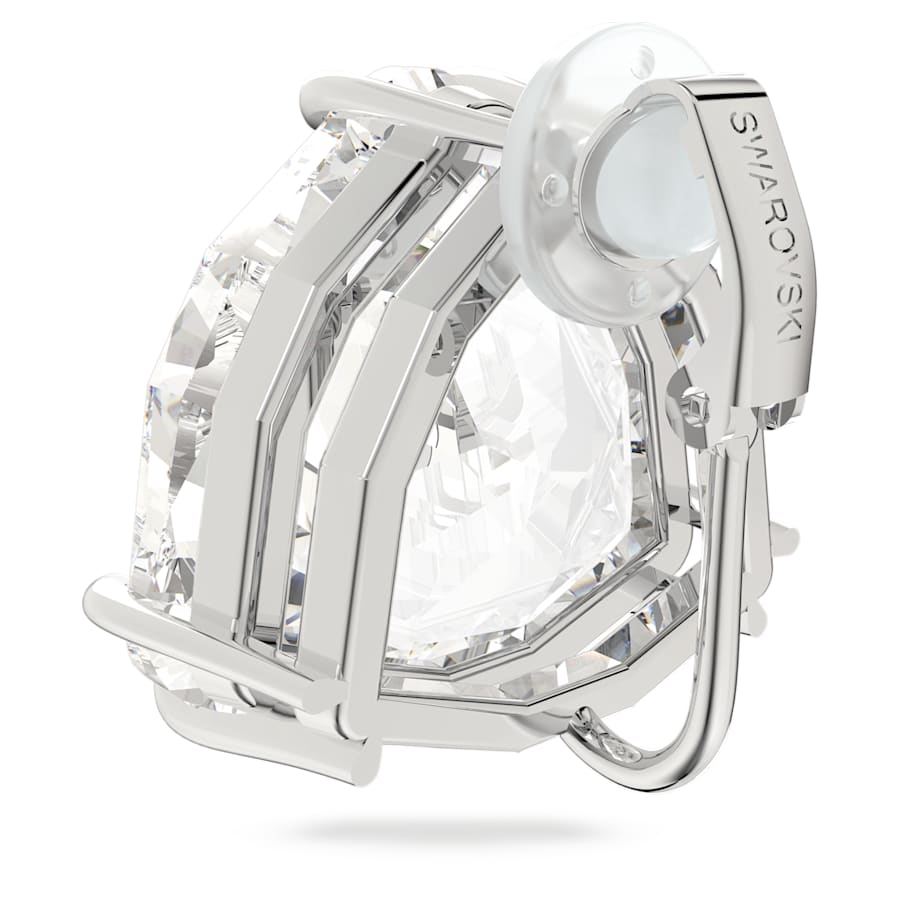 Swarovski Damen Mesmera Ohrclip Einzel, Trilliant-Schliff, Weiß, Rhodiniert  5600752