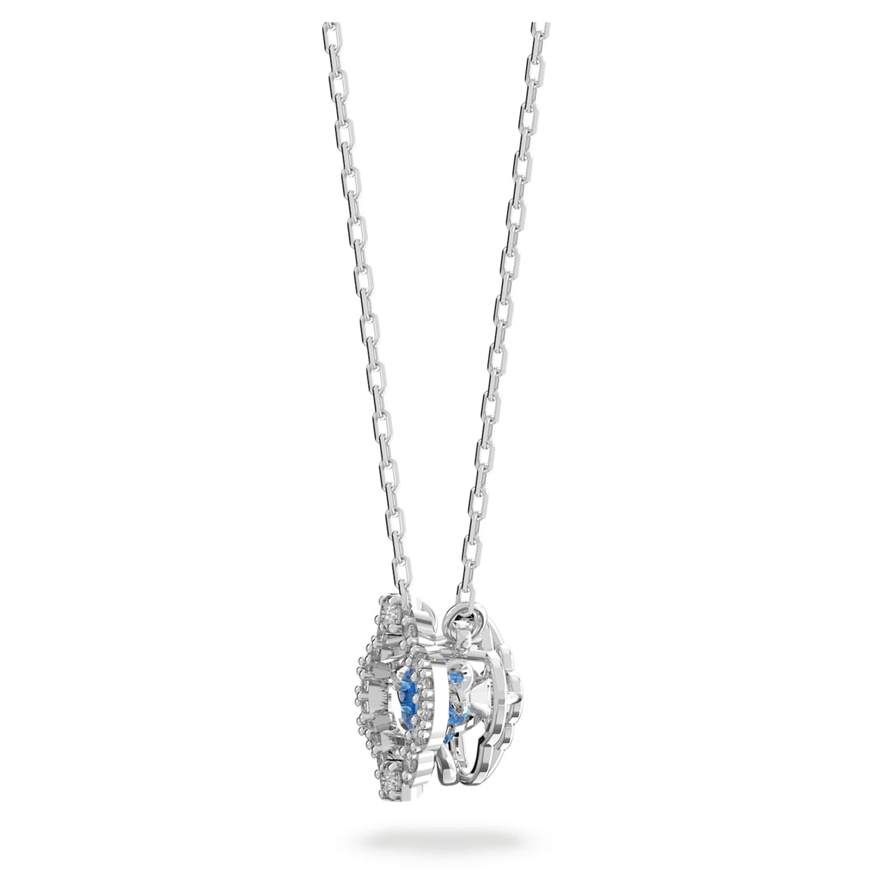 Swarovski Damen Swarovski Sparkling Dance Halskette Glücksklee, Blau, Rhodiniert  5642927