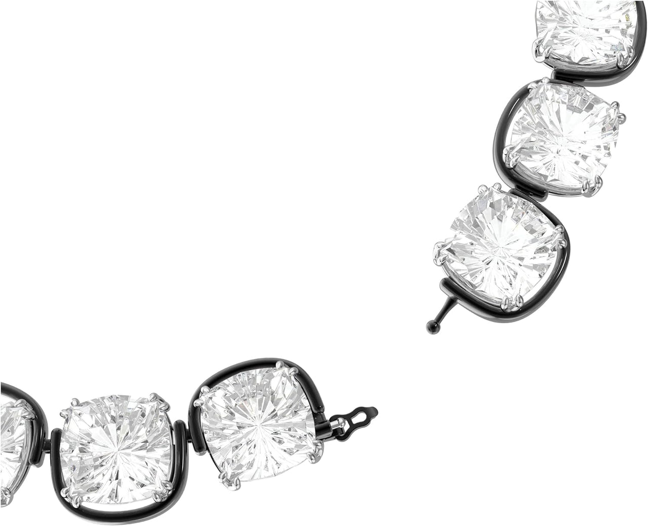 Swarovski Damen Halskette Halsband, HARMONIA Kristalle im Kissenschliff, Weiss  5600942