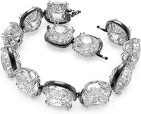 Thumbnail for Swarovski Damen Halskette Halsband, HARMONIA Kristalle im Kissenschliff, Weiss  5600942