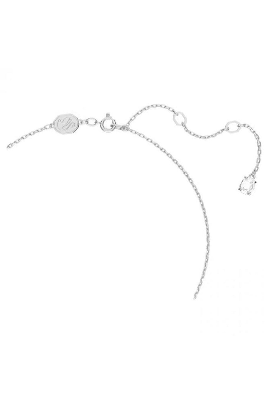 Swarovski Damen Halskette Millenia Anhänger Tropfenschliff, Weiß, Rhodiniert 5636708