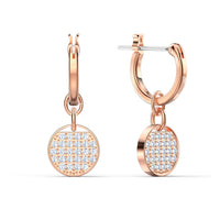 Thumbnail for Swarovski Damen Ohrringe Ginger Drop-Ohrhänger Weiß, Roségold-Legierungsschicht 5567528