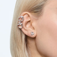Thumbnail for Swarovski Damen Ohrstecker Millenia Ear Cuff, Einzel, Asymmetrisch, Set, Weiss, Rhodiniert 5602846