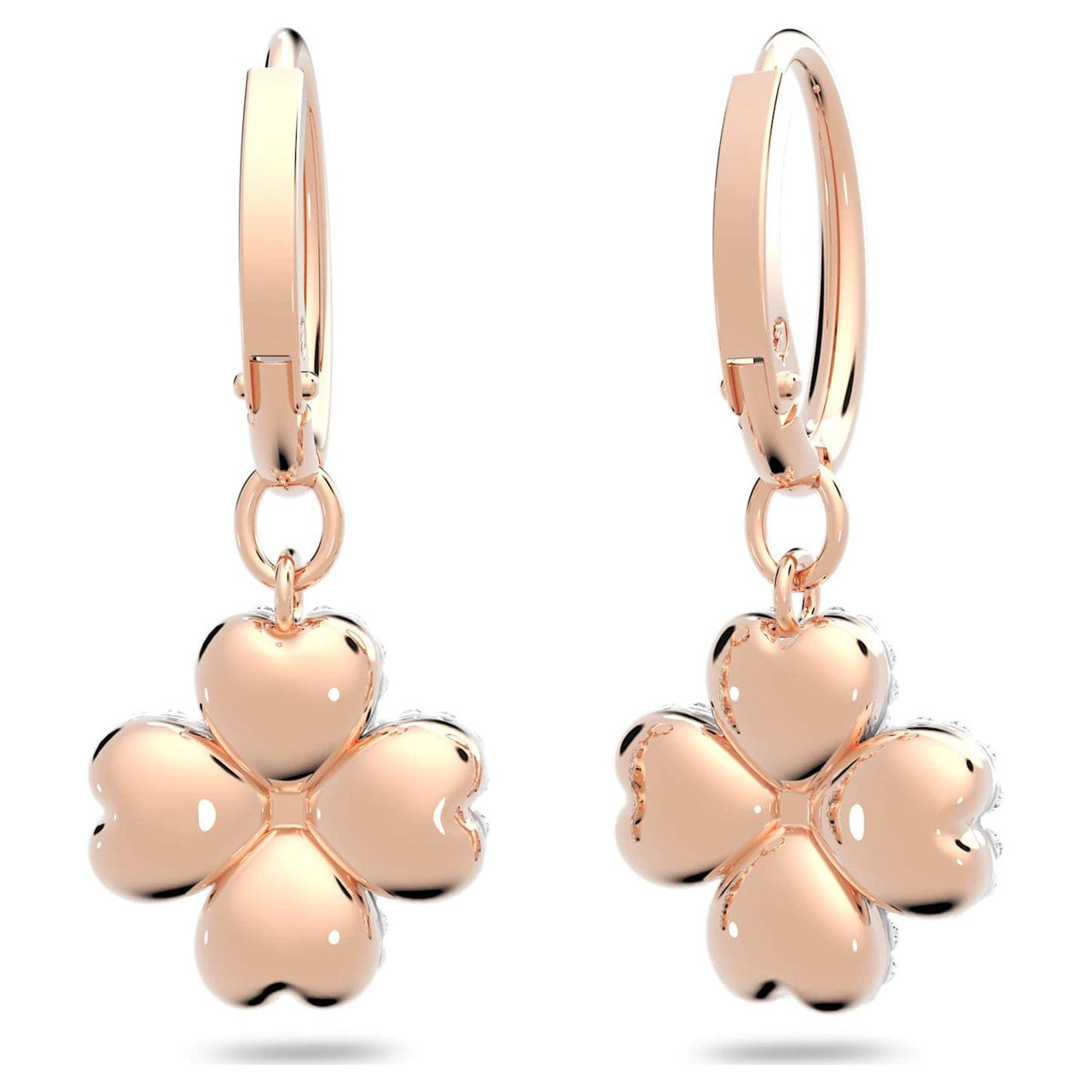 Swarovski Damen Ohrringe Ohrhänger Latisha Blume, Weiß, Roségold-Legierungsschicht 5636517