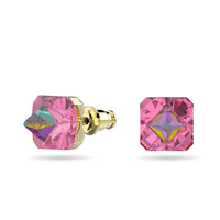 Thumbnail for Swarovski Damen Ohrringe Ortyx Ohrstecker Pyramidenschliff, Rosa, Goldlegierungsschicht 5614062