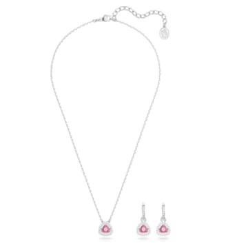 Swarovski Damen Schmuck Set Millenia Set Trilliant-Schliff, Rosa, Rhodinier   5619503