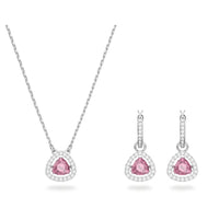 Thumbnail for Swarovski Damen Schmuck Set Millenia Set Trilliant-Schliff, Rosa, Rhodinier   5619503