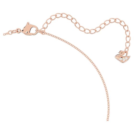 Swarovski Damen Y-Halskette Lilia Schmetterling, Weiß, Roségoldfarbe 5636422