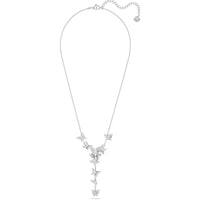 Thumbnail for Swarovski Damen Y-Halskette Lilia Schmetterling, Weiß, Silberfarbe 5636415