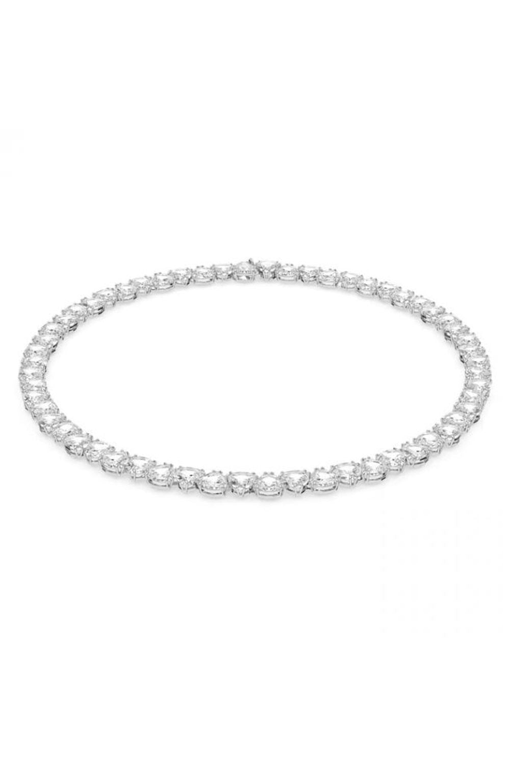 Swarovski Halskette Millenia Tenniskette Trilliant-Schlief Weiß  5621138