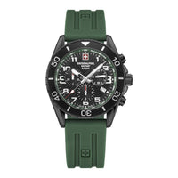 Thumbnail for Swiss Alpine Military Herren Armbanduhr Chronograph Raptor dunkelgrün 7029.9874