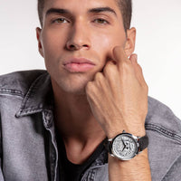 Thumbnail for THOMAS SABO Herrenuhr Rebel Spirit 3D Totenköpfe silber WA0355-203-201-42 MM