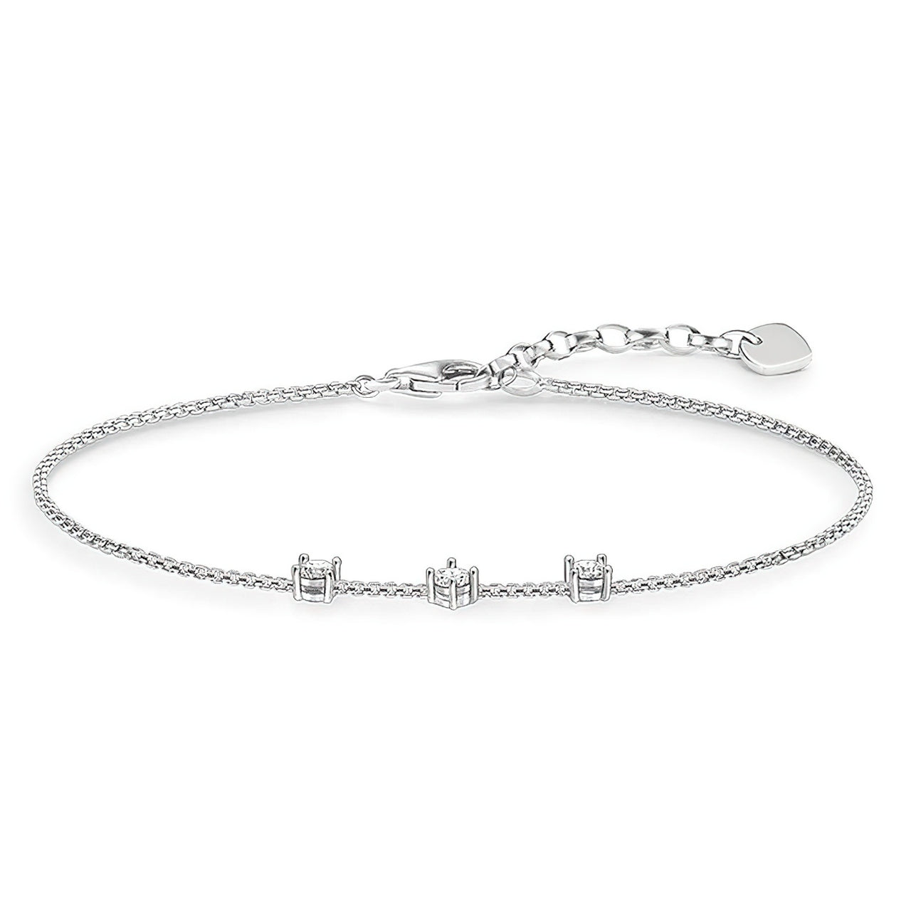 THOMAS SABO Damen Armband 925 Silber Zirkonia weiß SCA150154