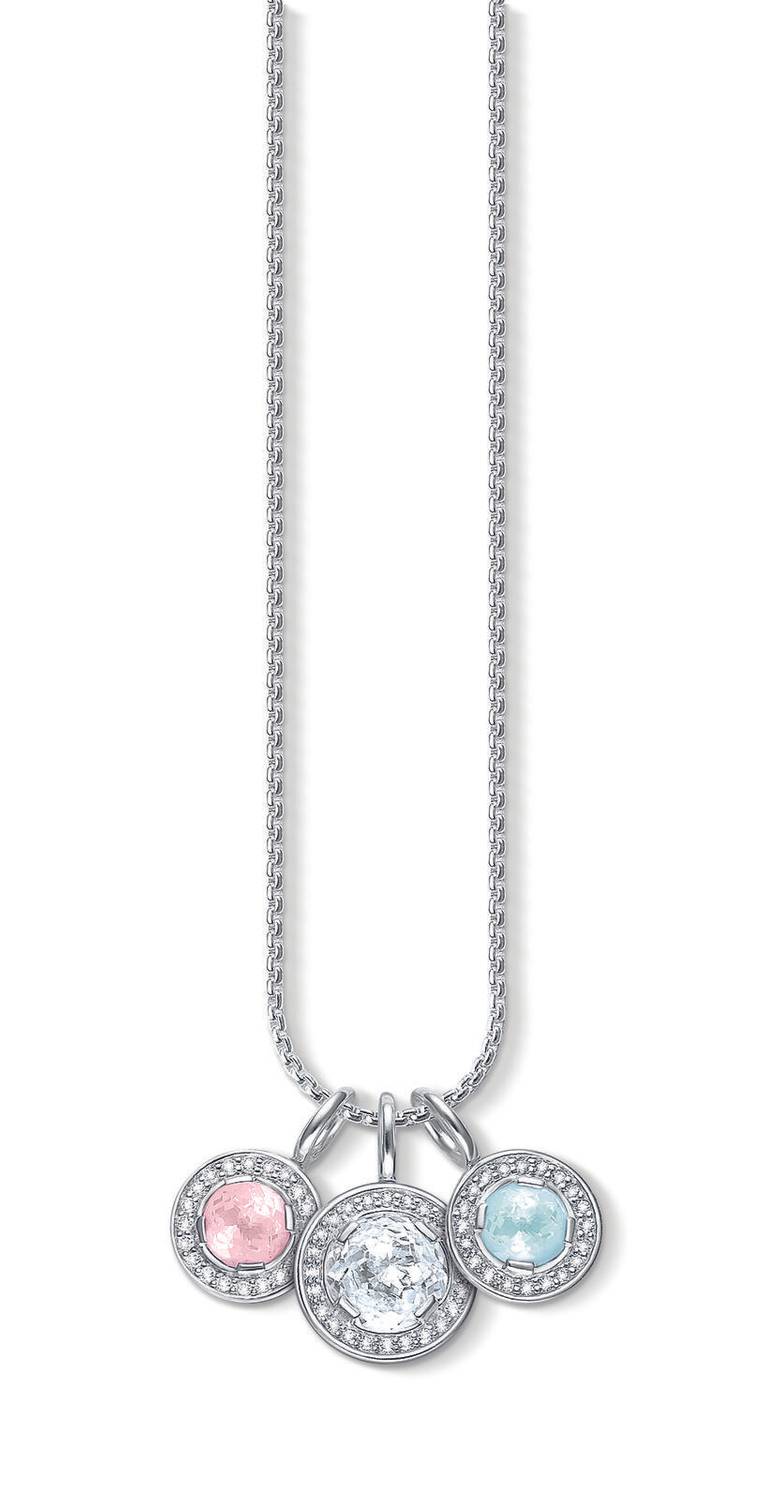 Thomas Sabo Kette mit 3 Anhänger  AIR-KE1467-911-1